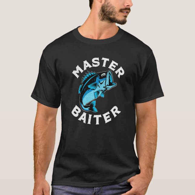 Lustiger Anglermeister Köder Angler Papa Opa  T-Shirt (Vorderseite)