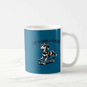 Lustiger Anlass Kerfuffle Dachshund Skater Kaffeetasse
