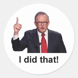 Lustiger Anthony Albanese Ich Habe Das gemacht Auf Runder Aufkleber