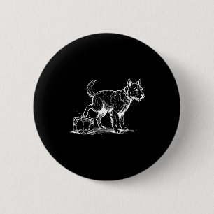 Lustiger Anti-Eis-Hund Button