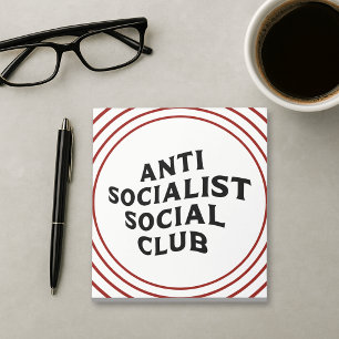 Lustiger Anti-Sozialistischer Sozialclub Sozialism Notizblock