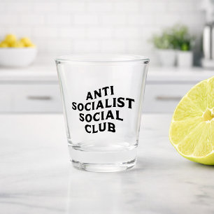 Lustiger Anti-Sozialistischer Sozialclub Sozialism Schnapsglas