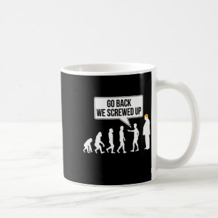 Lustiger Anti-Trump-Evolutions-Politikhumor Kaffeetasse