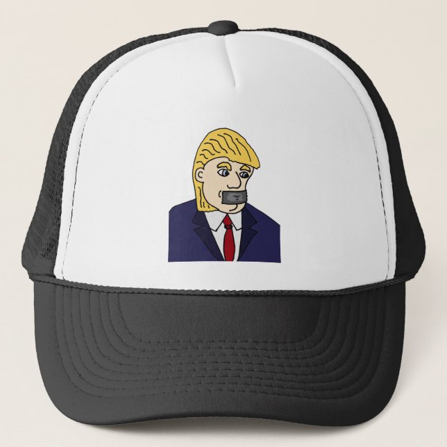 Lustiger Antipolitischer Cartoon donald Trump Truckerkappe (Vorderseite)