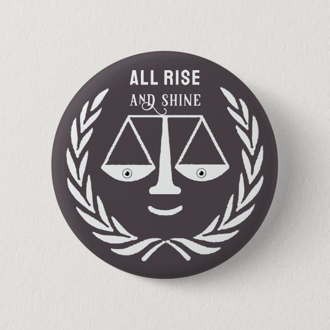 Lustiger Anwalt Geschenk Button (Vorderseite)