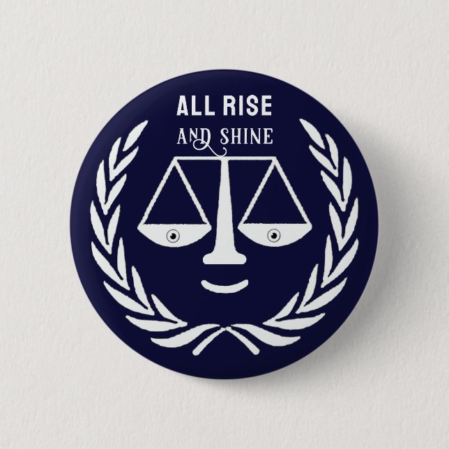 Lustiger Anwalt Geschenk Button (Vorderseite)