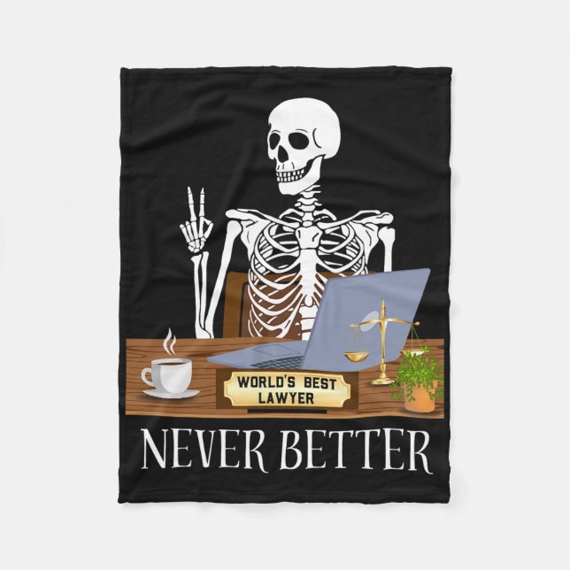Lustiger Anwalt Halloween  Fleecedecke (Vorderseite)