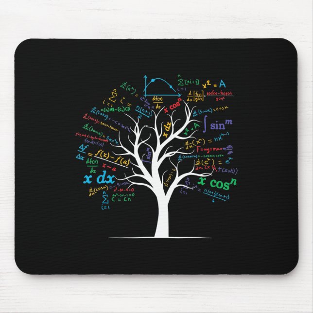 Lustiger Ap-Analysis-Algebra-Baum-Mathe-Lehrer-Ner Mousepad (Vorne)