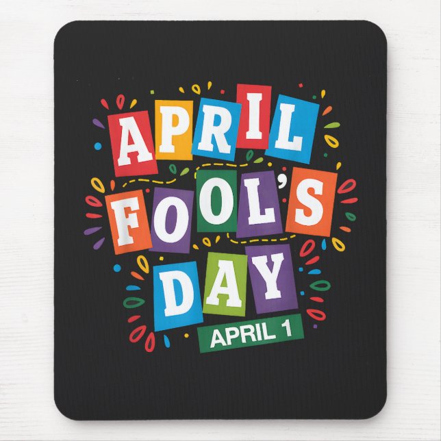 Lustiger Aprilscherz Streich-Set Mousepad (Vorne)