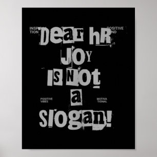 Lustiger Arbeits-T-Shirt Lieber Hr, Freude Ist Kei Poster