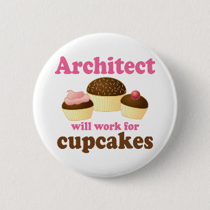 Lustiger Architekt Button