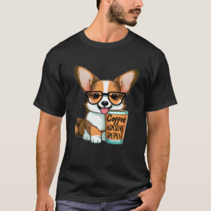 Lustiger Archivar Kaffeeliebhaber Corgi Besitzer A T-Shirt