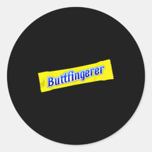 Lustiger Arschfinger-Unfug Unangemessen Anstößig E Runder Aufkleber