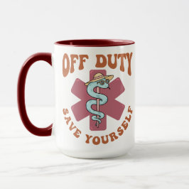 Lustiger Arzt-Symbol für 'Außer Dienst - Rette dic Tasse