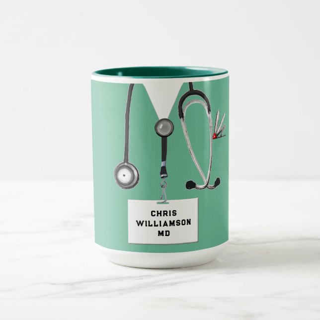 Lustiger Arzt Tasse (Zentrum)