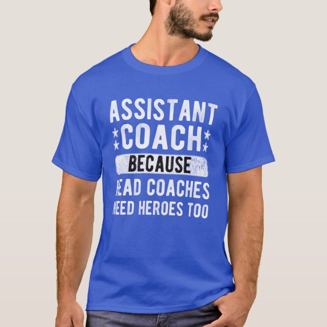 Lustiger Assistent Coach Sportassistent Coaching f T-Shirt (Vorderseite)