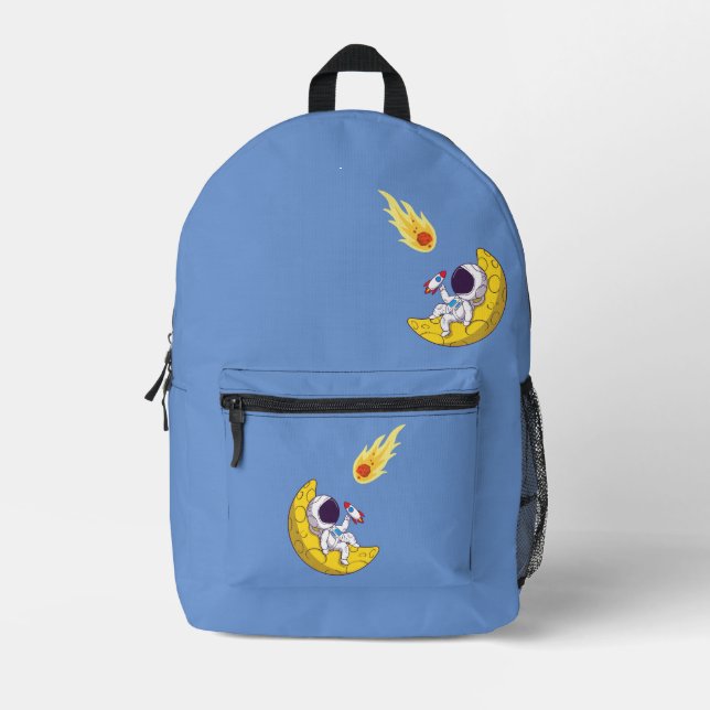lustiger Astronaut Bedruckter Rucksack (Vorderseite)