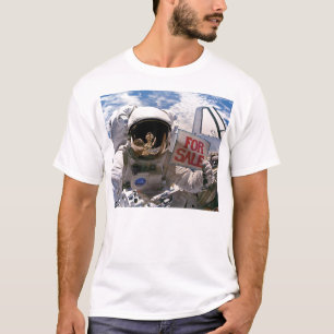 Lustiger Astronaut - Satelliten zu verkaufen T-Shirt