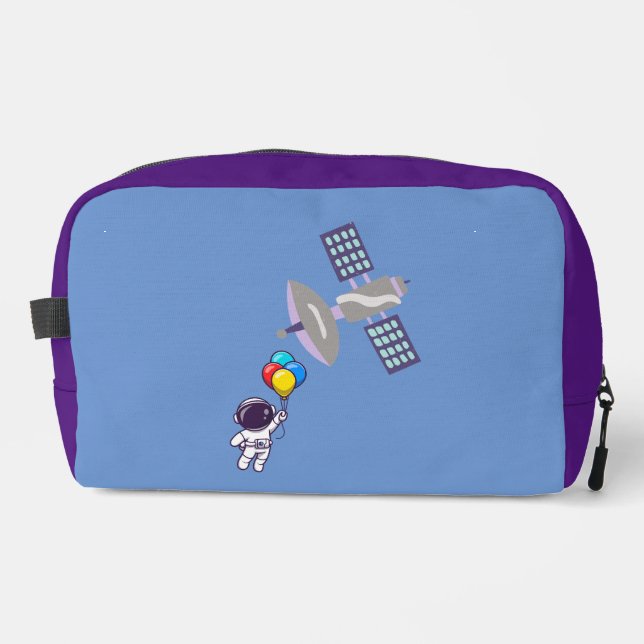lustiger Astronaut Waschbeutel (Vorderseite)