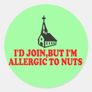 Lustiger Atheist Runder Aufkleber