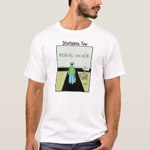 Lustiger Aufschub-Cartoon T-Shirt