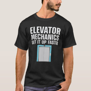 Lustiger Aufzug Mechaniker Männer Maschinenbauer A T-Shirt