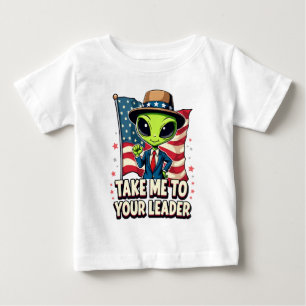 Lustiger Außerirdischer Bring Mich Zu Deinem Anfüh Baby T-shirt