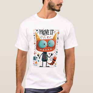 Lustiger Außerirdischer Katzencharakter-Geschenkbe T-Shirt