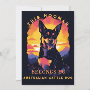 Lustiger Australian-Cattle-Dog-Elternteil personal Ankündigung