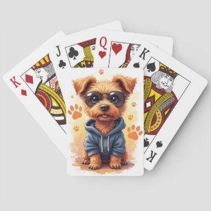 Lustiger Australian Terrier Kawaii Hund Spielkarten