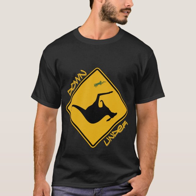Lustiger australischer Themed T - Shirt (Vorderseite)