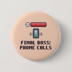Lustiger Autismus-Endboss-Telefon-Button Button