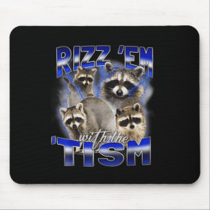 Lustiger Autismus Rizz Em With The Tism Meme Autis Mousepad