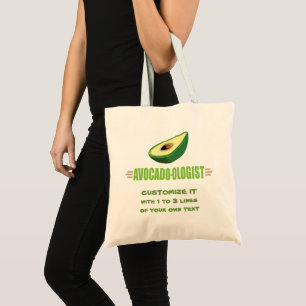 Lustiger Avocado-Fan Tragetasche