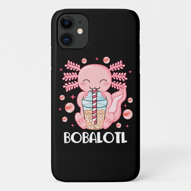 Lustiger Axolotl Bubble Tea Case-Mate iPhone Hülle (Rückseite)