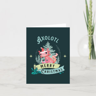 Lustiger Axolotl Frohe Weihnachten