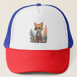 Lustiger Baby-Fuchs-Kopfhörer Truckerkappe