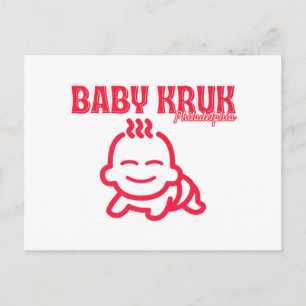 Lustiger Baby Kruk Philadelphia Premium Postkarte
