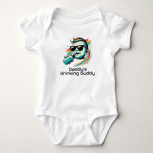 Lustiger Baby-Trinkkumpel Humor-Bodyanzug Baby Strampler