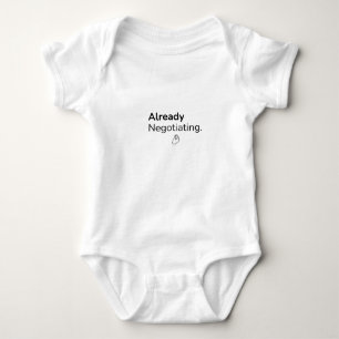 Lustiger Babyaanzug 'Schon verhandelnd' Baby Strampler