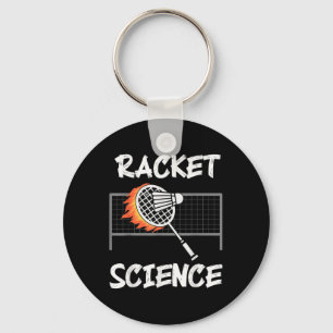 Lustiger Badminton Humor Schläger Wissenschaft Shu Schlüsselanhänger