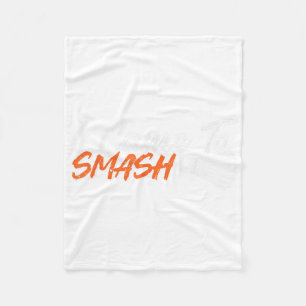 Lustiger Badminton-Humor Smash-Shuttle-Birdie-Spor Fleecedecke