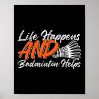 Lustiger Badminton-Humor Smash Shuttle Birdie Spor