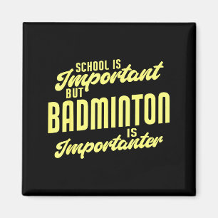 Lustiger Badminton Ist Wichtiger Badminton Spieler Magnet
