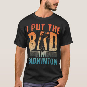 Lustiger Badminton Kinder Badminton Spieler T-Shirt