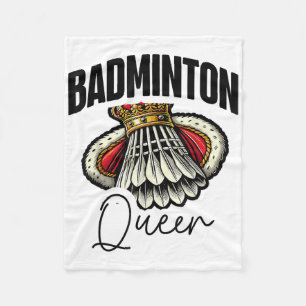 Lustiger Badminton-Spieler Liebes-Shuttle-Design 0 Fleecedecke