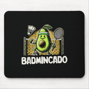 Lustiger Badminton-Spieler Liebt Shuttle-Design 0 Mousepad