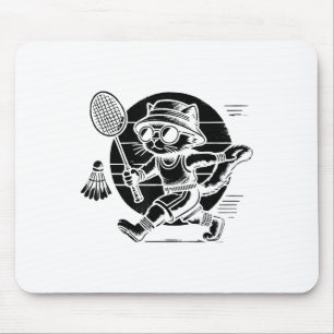 Lustiger Badminton-Spieler Liebt Shuttle Design 6 Mousepad