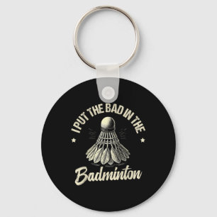 Lustiger Badminton-Spieler Liebt Shuttle-Design _7 Schlüsselanhänger