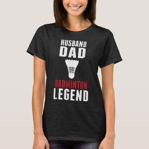 Lustiger Badminton-Sport Ehemann Vater Badmintonli T-Shirt